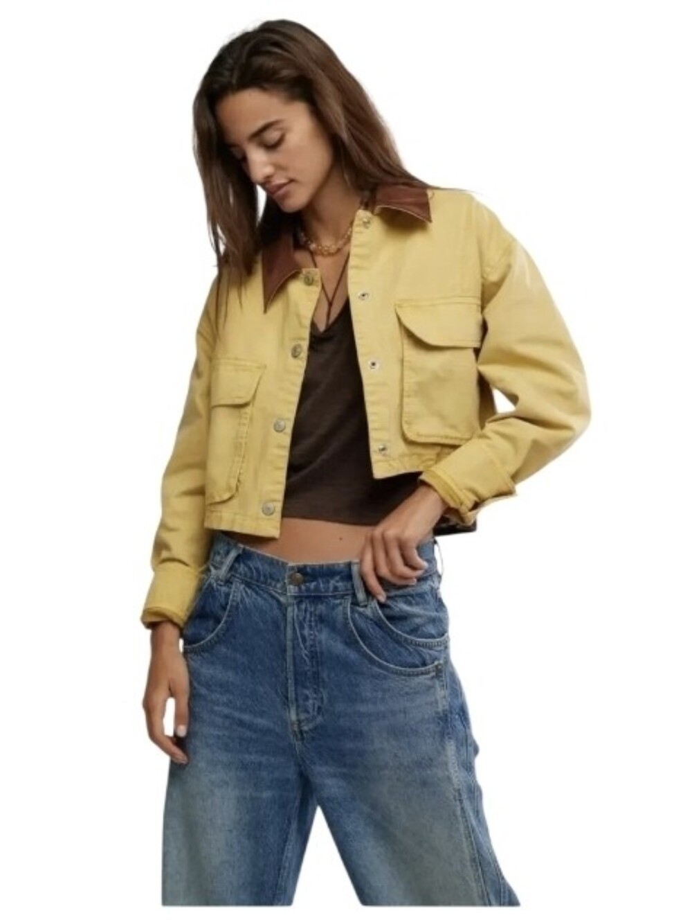 Free People ($228) We The Free Martha Workwear Jacket Size L NWT Please Read